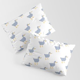 Trendy blue goose pattern Pillow Sham