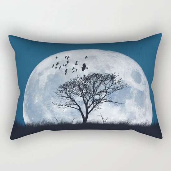 When the moon speaks (part IV) Rectangular Pillow