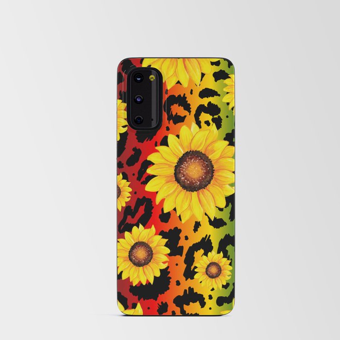 Sunflower Leopard Android Card Case