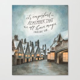 Hogsmeade - Magic Inside Us Canvas Print