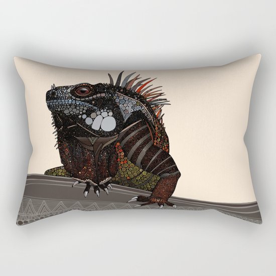 iguana ecru Rectangular Pillow