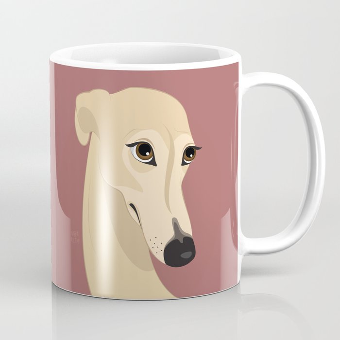 Shy greyhound Coffee Mug