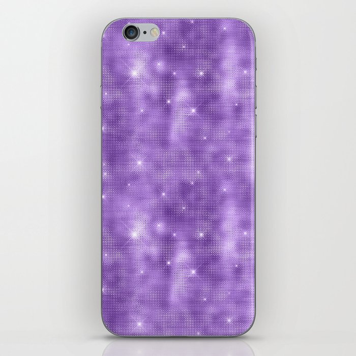 Glam Lavender Diamond Shimmer Glitter iPhone Skin