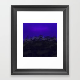 Cloudy forest Framed Art Print