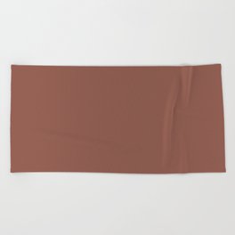 Spectacled Duck Brown Beach Towel