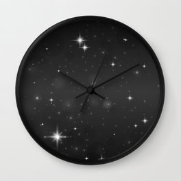Sparkling Galaxy Star Wall Clock