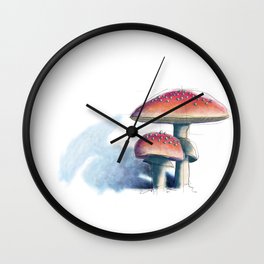 Fly Agaric Wall Clock