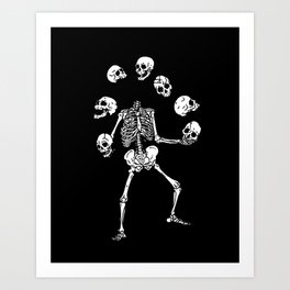 Circus of Skeleton Art Print