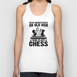 Never Underestimate To Old Man ... Unisex Tank Top