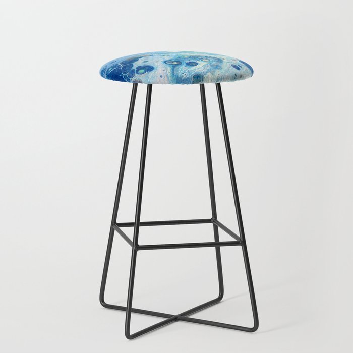 Blue acrylic bar sale stools