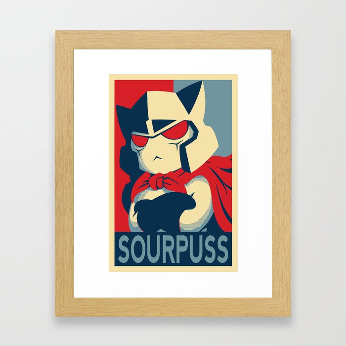 Sourpuss Framed Art Print