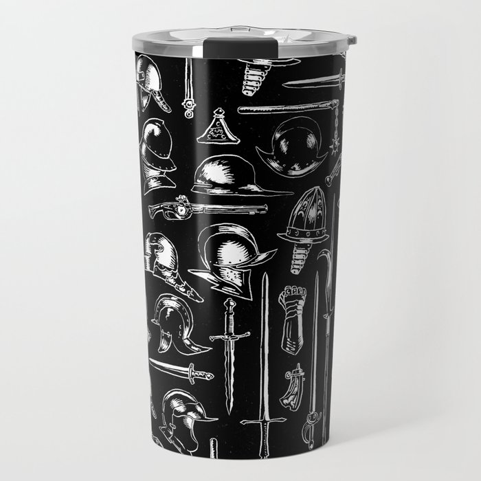 Arms and Armor - white Travel Mug