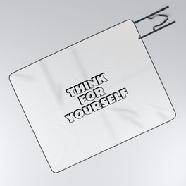 THINK FOR YOURSELF Picnic Blanket