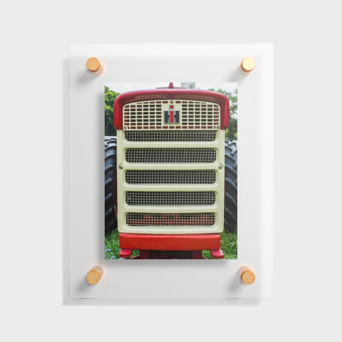 International Grill Red Tractor Front  Floating Acrylic Print