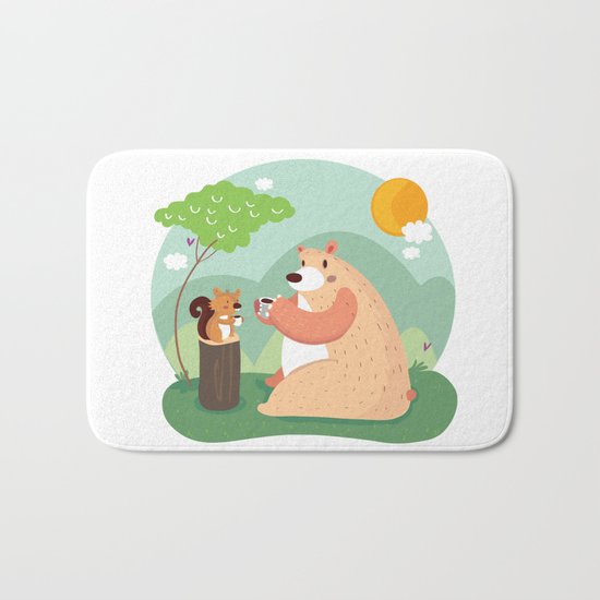 Tea time Bath Mat