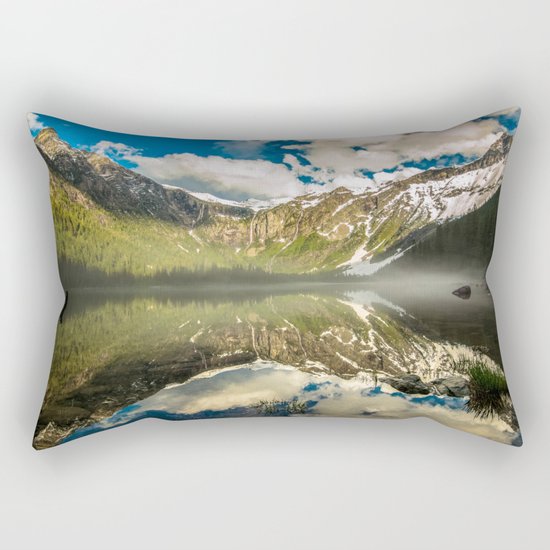 Mountains Reflection Rectangular Pillow