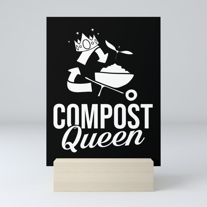Compost Bin Worm Composting Vermicomposting Mini Art Print