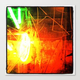 Neon Blast Canvas Print