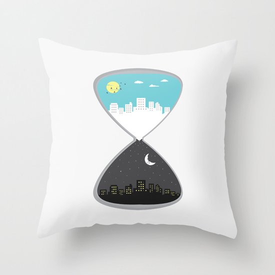 Day & Night Throw Pillow