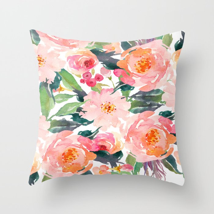 Pink and deals green throw pillows