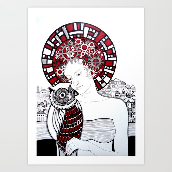 Baykus ve Ben Art Print