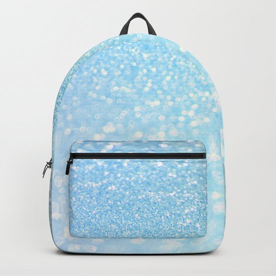 Diamonds are girls best friends I - Blue mermaid glitter texture Backpack