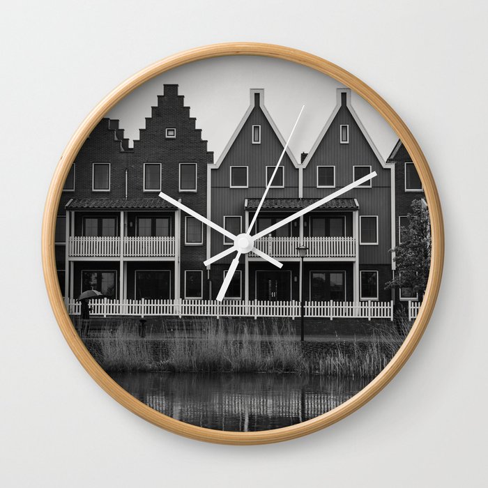 Volendam houses Wall Clock