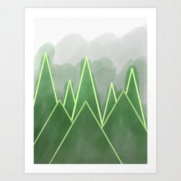 smokey mountains Art Print