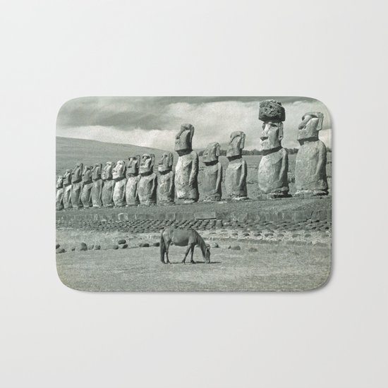 EASTER ISLAND VISTA Bath Mat