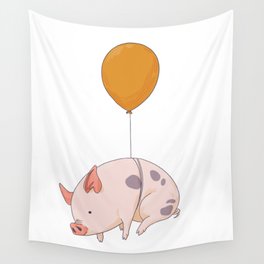 When pigs fly Wall Tapestry