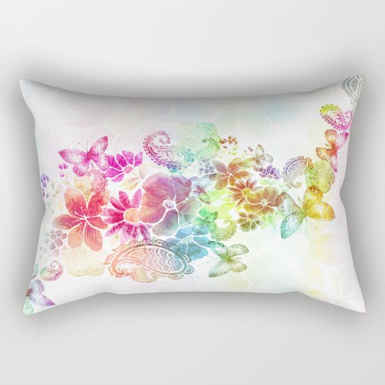 paisley flutter Rectangular Pillow