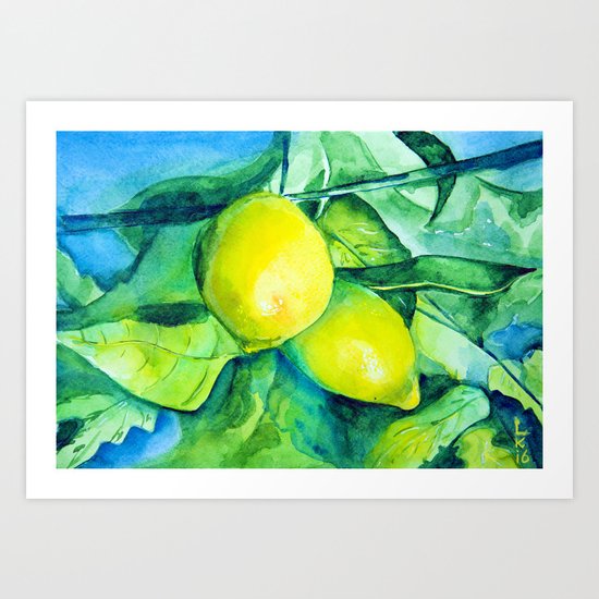 lemons Art Print