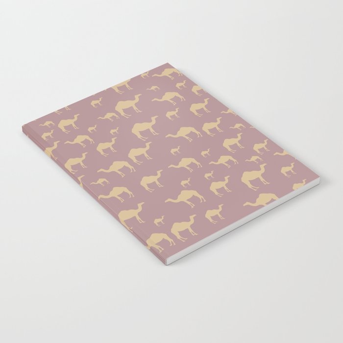 Camel Pattern on Cacao Brown Notebook