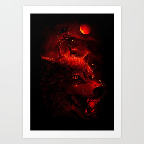 Red Dream Art Print
