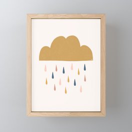 Raining Cloud Framed Mini Art Print