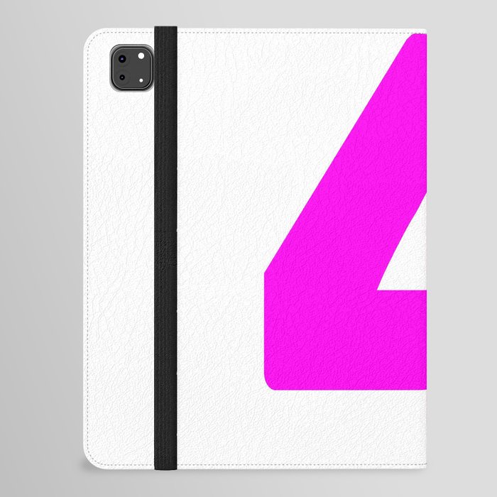 4 (Magenta & White Number) iPad Folio Case
