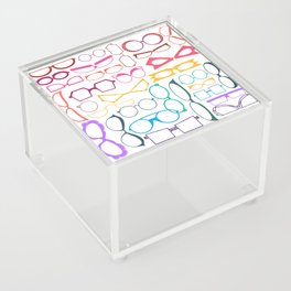 Who Framed What Rainbow Grid - White Acrylic Box