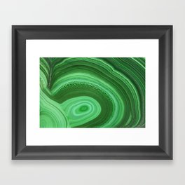 Green Agate Framed Art Print