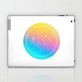 Aquarius Zodiac | Rainbow Circle Laptop Skin