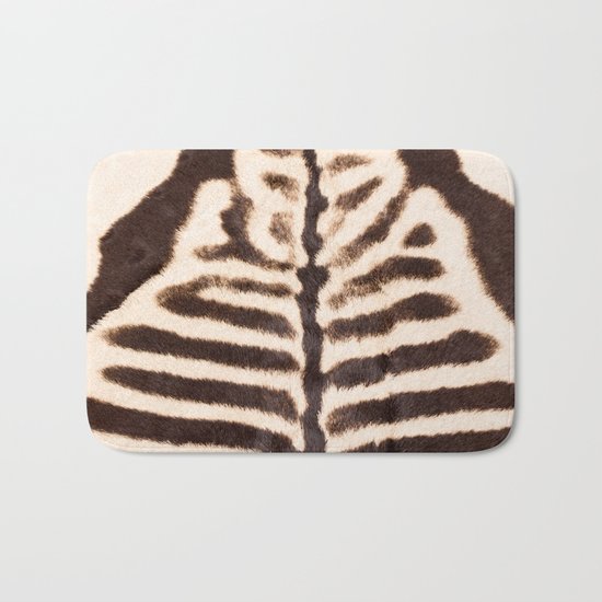 Zebra - stripes - classic - #society6 #buyart Bath Mat