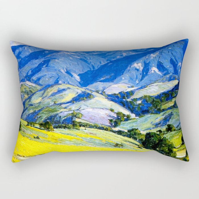 “Santa Ynes Mountains” by Carl Oscar Borg Rectangular Pillow