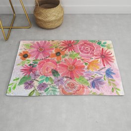 collorful flowers Rug