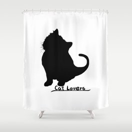 Cat Lovers Shower Curtain