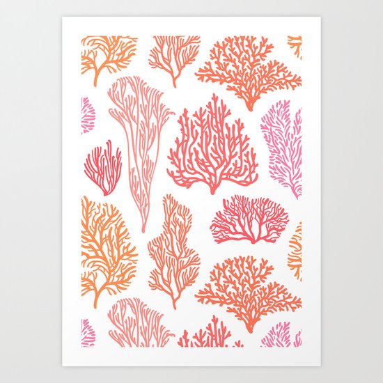 Coral Mania Art Print