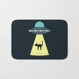We Just Want The Cat Bath Mat | Cat, Saucer, Funny, Alien, Pattern, Area51, Graphicdesign, Paranormal, Flying, Ufo 