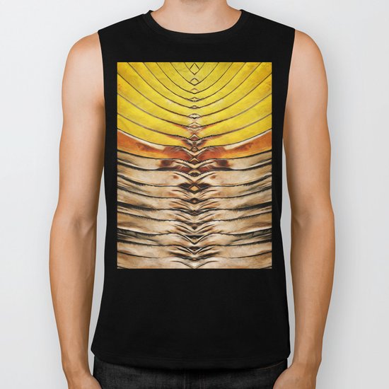 Palm Frond Leaf Macro Biker Tank