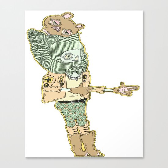 Bear Skin Canvas Print