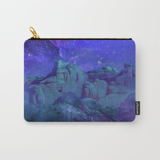 purple desert landscape Carry-All Pouch