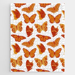 Texas Butterflies – Orange and Yellow Pattern Jigsaw Puzzle