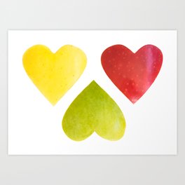 Green Heart Art Prints Society6